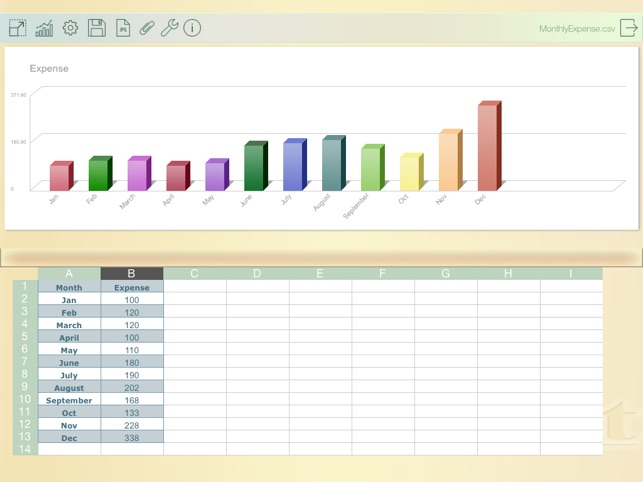 TabChartLite-Edit spreadsheets and generate 3D chart free(圖1)-速報App