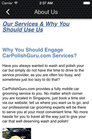 Car Polish Guru Singapore screenshot 2