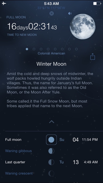 Moon Phases Deluxe - Full and New Moon Calendar