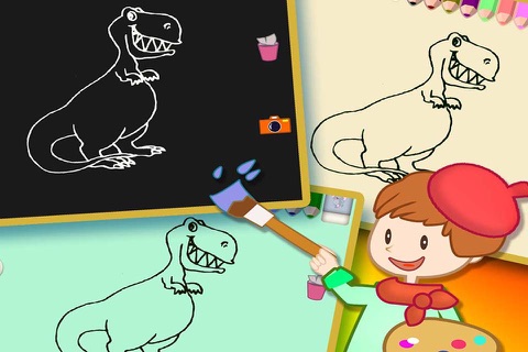ABC Coloring Book 7 about Dinosaur - Designed for kids in Preschool or Kindergarden screenshot 4