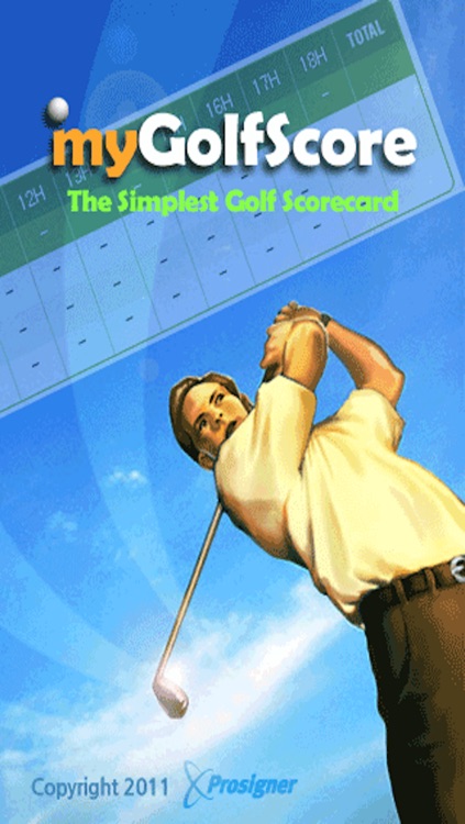 myGolfScore - The Simplest Golf Scorecard screenshot-4