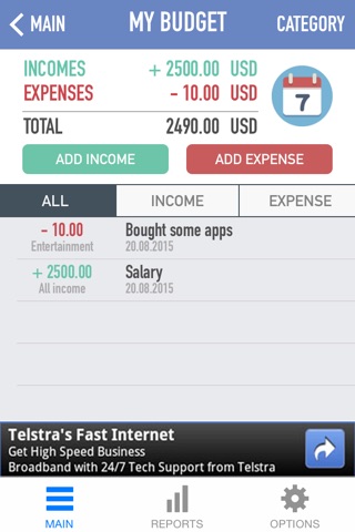 Capital Finance - budget tracking and currency converter screenshot 2