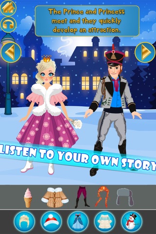 My Own Little Interactive Snow Princess Story Book Game Free App screenshot 3