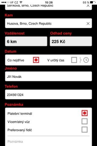 Lido Taxi Brno screenshot 2