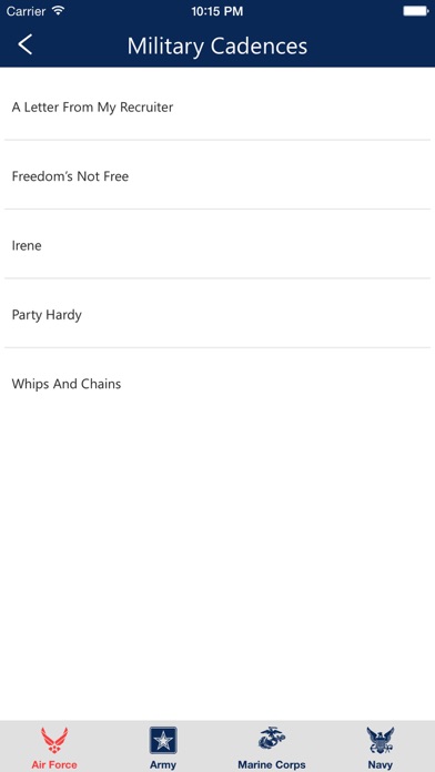 How to cancel & delete U.S. Military Cadences — Army, Navy, Air Force, & Marine Corps from iphone & ipad 1