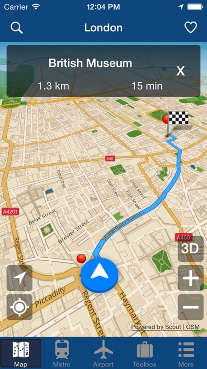 London Offline Map - City Metro Airport & Travel Route Planner screenshot-4