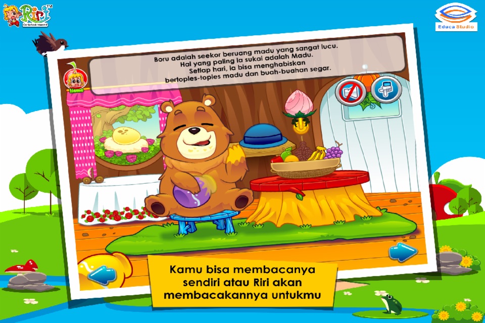 Beruang dan Lebah Madu - Cerita Anak Interaktif screenshot 2