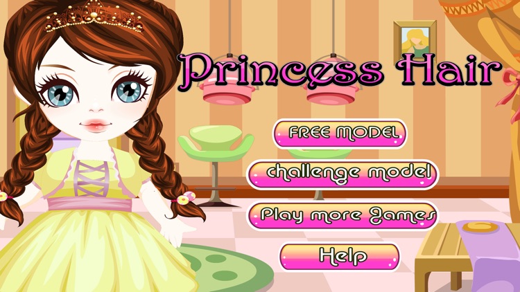 girl play game fashion princess hair