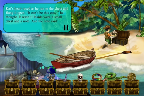 Treasure Kai and the Lost Gold of Shark Island - Interactive Book App for Kids screenshot 2