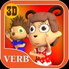 Verbos português para as crianças- Parte 2-Linguagem animada: Free Portuguese language learning app for kids to learn animated verbs & play