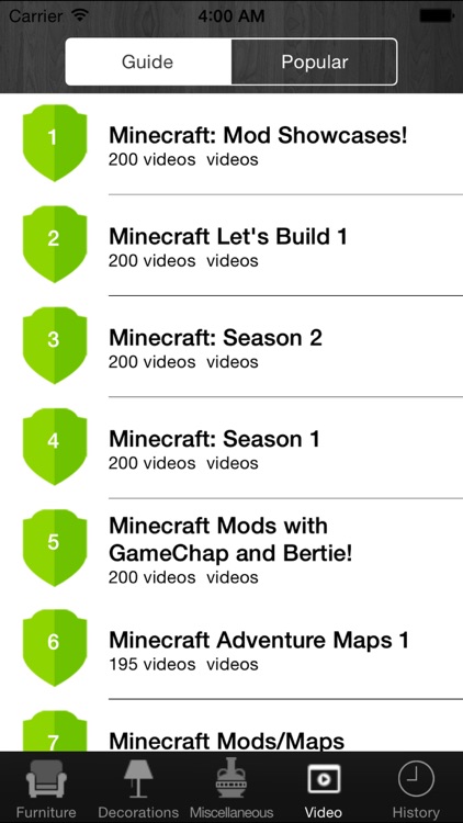 Furniture Guide For Minecraft ( Universal )--Free Edition screenshot-3