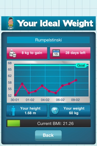 Your Ideal Weight: calculator for your losing diet + screenshot 2