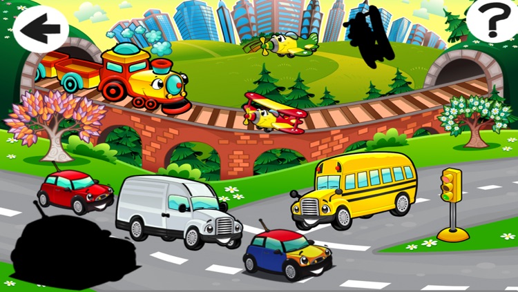 A Busy City Shadow Game: Learn and Play for Children with Vehicles screenshot-4