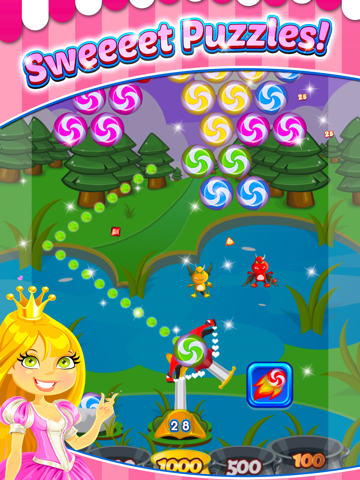 Little Pink Princess Candy Quest - Bubble Shooter Gameのおすすめ画像4