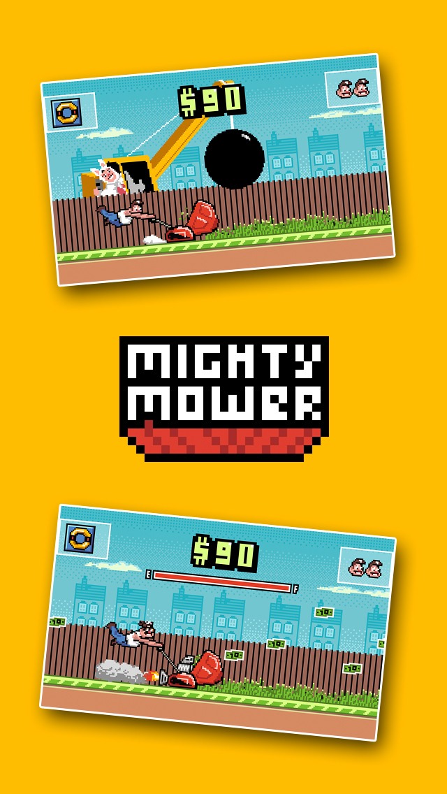 Mighty Mower – the retro 8 bit game adventure of extreme mowing