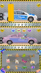 Police Car Wash Salon Cleaning & Washing Simulator Captura de tela 1