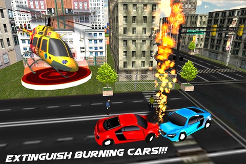 911 City Rescue Helicopter Sim 3D screenshot 3