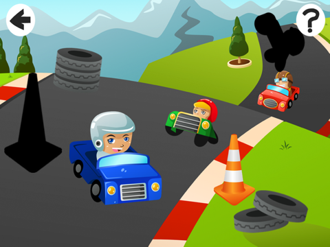 マイToddler`s最初のアプリのために1ベビー＆キッズゲームトリッキーパズルでアニメーションカー·sのシャドウを探しますのおすすめ画像3