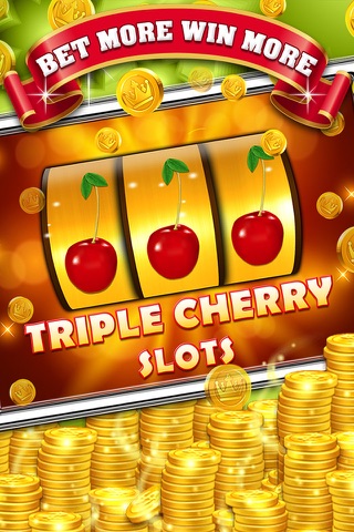 Triple Cherry Slots : Free 777 Slot Machine Game with Big Hit Jackpot screenshot 3