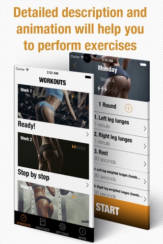 Butt workout - trainer for leg screenshot 2