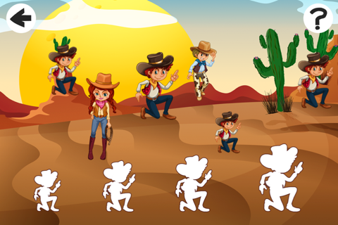 A Cowboy’s World: Sizing Game to Learn and Play for Children screenshot 2