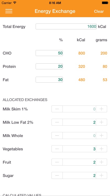 Dietitian's Calculator screenshot-3