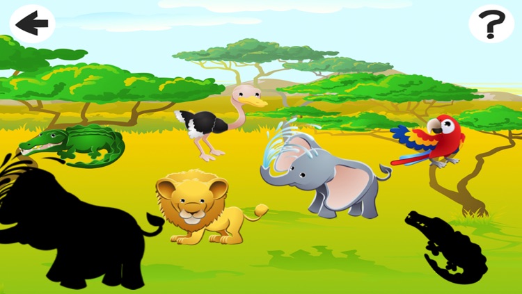 Animated Safari Animal-s in One Kid-s Puzzle Game