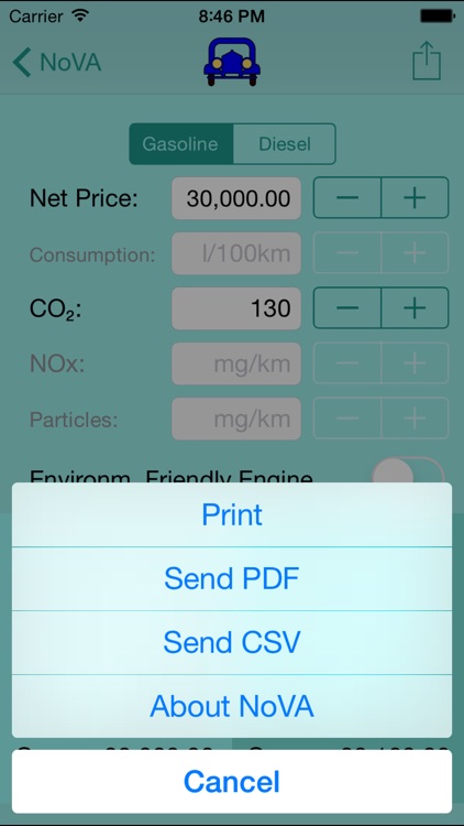 NoVA Calculator for Austrian Vehicles screenshot-3