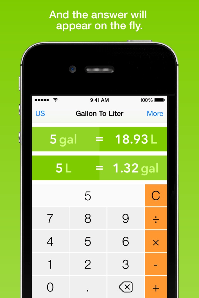 Gallon To Liter, the fastest volume converter screenshot 2