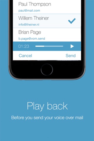 Voice Over Mail screenshot 3