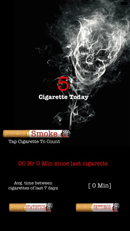 Cigarette Tracker App