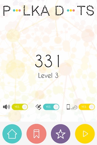 Polka Dots - A multi-sensory addictive game: connect color dots to clear the board and access new levels screenshot 4
