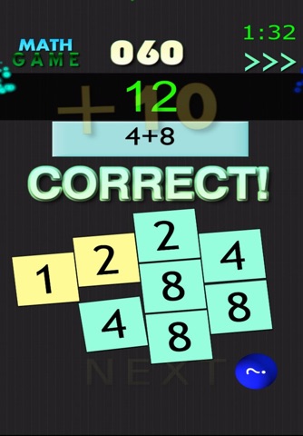 The Math Game - Addition Facts screenshot 2