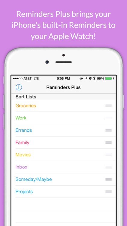 Reminders Plus for Apple Watch