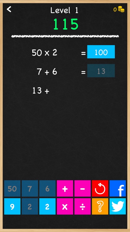 Numbers Game! - 6 Number Math Puzzle Game and Brain Training screenshot-0