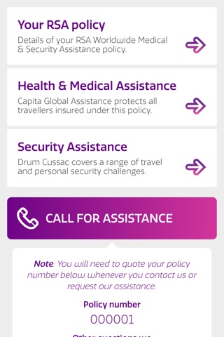 RSA Travel Assistance screenshot 2