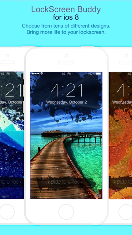 Magic LockScreen FancyLock for iOS8 - Pimp your lock screen wallpaper screenshot-3