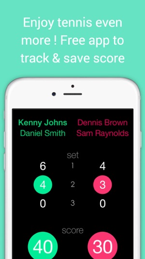 TennisCore - track tennis scores & revie