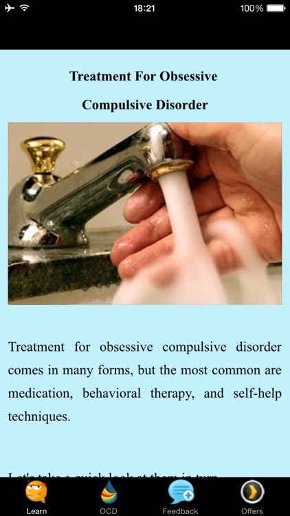 Treatment For Obsessive Compulsive Disorder  - Techniques