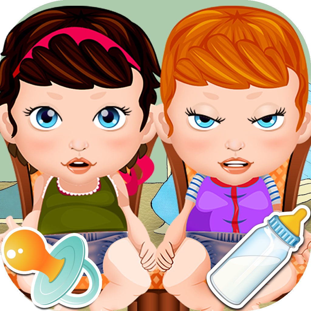 Twins Baby Born and Baby Care Games icon