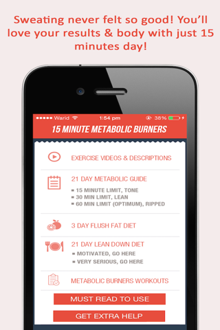 Fitgirl Metabolic Burners : 50, 15 minute weight loss workout for ladies screenshot 2