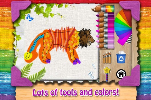 Paint My Zoo - Magic 3D Animal and Dinosaur Coloring screenshot 2