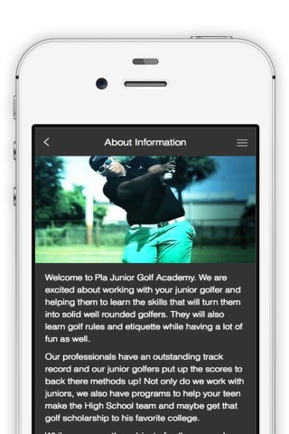 Pla Junior Golf Academy screenshot 2