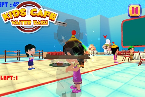 Kids Cafe Waitress Dash screenshot 2