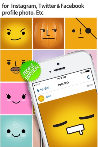 iFaceMaker ( Cute and funny faces ) : for Lock screen, Call screen, Contacts profile photo, instagram screenshot 4