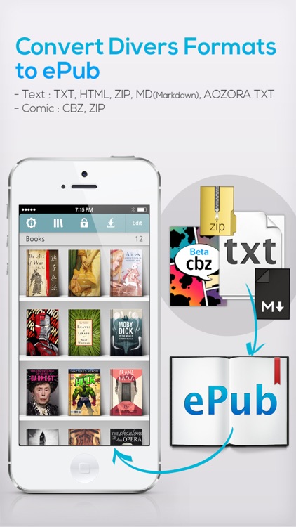 TXTPUB - eBook Reader + TXT to EPUB + MARKDOWN to EPUB Converter + TTS