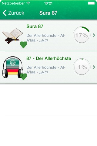 Koran Audio: Arabisch, Deutsch screenshot 2