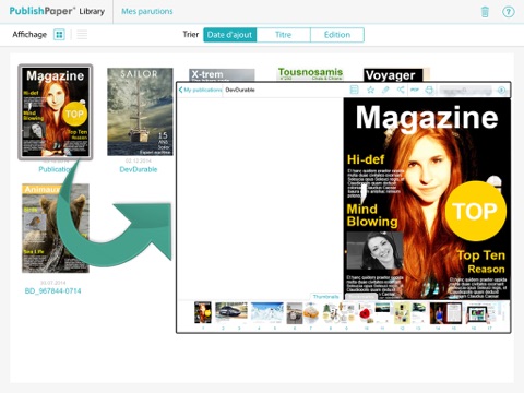 PublishPaper Library screenshot 2