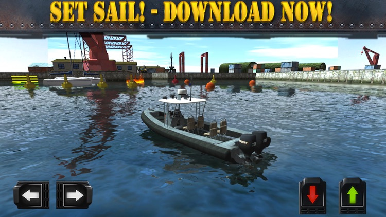 Navy Boat Parking Simulator Game - Real Army Sailing Driving Test Run Park Sim Games screenshot-4
