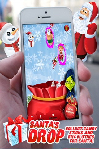 Santa's Drop Free ~ An Educational Christmas Game for Kids and Candy Sticks screenshot 2